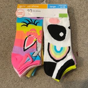 Girls No Show Socks - 10 pair
